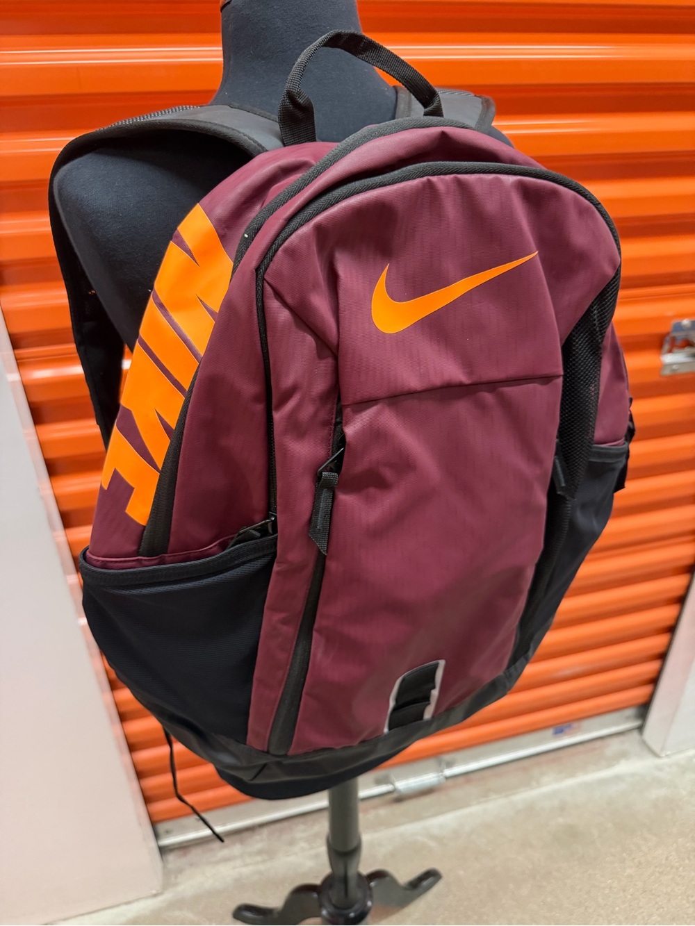 NWT Nike Unisex ALPHA ADAPT RISE BP Backpack Night Maroon/Bk (Bright Citrus)
